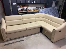 flexsteel rv l shaped couch with bed