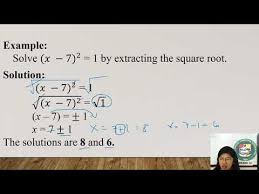 solution to quadratic equation