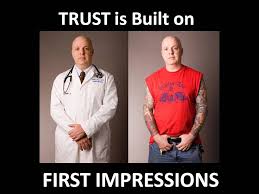 trust is built on first impressions