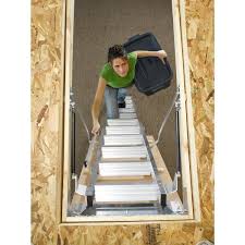 werner attic ladder aluminium folding