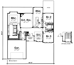 1 story terranean house plan biltmore