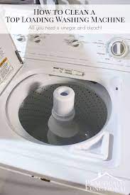 to clean a top loading washing machine