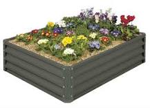 How do you arrange plants in a raised bed?