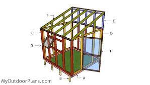 8x8 Lean To Greenhouse Roof Plans