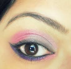 purple winged eye makeup tutorial