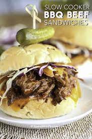 slow cooker bbq beef sandwiches spend