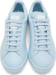 Raf Simons Blue Adidas By Raf Simons Stan Smith Sneakers Blue Shoes Men Light Blue Shoes Blue Shoes