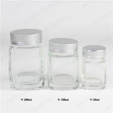 2oz 3oz 6oz Square Glass Mason Jar