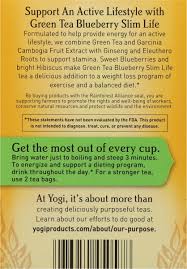 yogi tea green tea blueberry slim