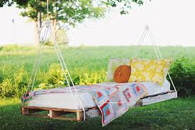 diy pallet swing bed the merrythought