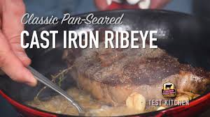 cook ribeye steak in cast iron skillet