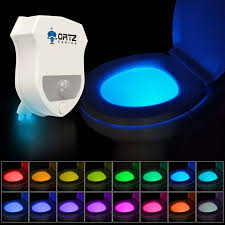 16 Color Motion Activated Toilet Light Night Toilet Light Led Light Changing Toilet Bowl Nightlight For Bathroom Perfect Decorating Water Toilet Light Walmart Com Walmart Com