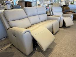 leather dual reclining sofa