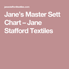 Janes Master Sett Chart Jane Stafford Textiles Chart