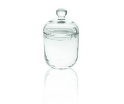 decorative glass sugar bowl storage jar