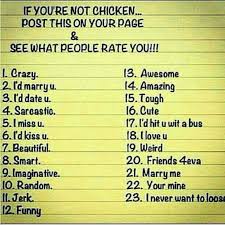Rate Me Instagram Rates Instagram Dating Do You Know Me
