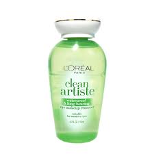 l oreal clean artiste waterproof long wearing eye makeup remover 4 fl oz bottle