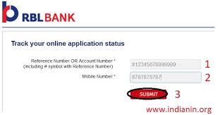 Enter mobile number step 3 : Rbl Bank Online Credit Card Application Status Track Rblbank Com Indianin Org