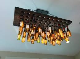 Unique Ceiling Light Fixture Made From Wine Bottles Picture Of Roberto S Restaurant Ogunquit Tripadvisor