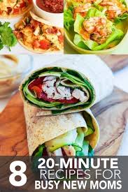 twenty minute recipes for busy new moms
