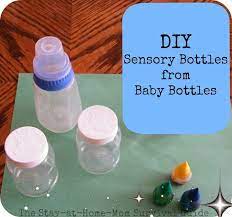 diy sensory bottles from baby bottles