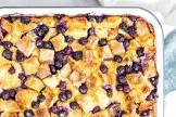 baked french toast with blueberries