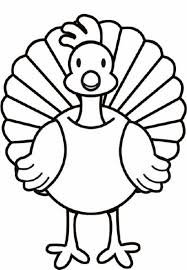 Printable Turkey Coloring Pages For Thanksgiving Happy Easter