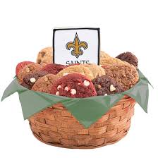 nfl new orleans saints cookie basket