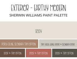 Exterior Earthy Modern Paint Color