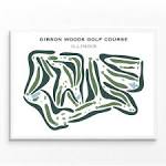 Gibson Woods Golf Course IL Golf Course Map Home Decor - Etsy Ireland