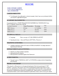 If you don't have any relevant cs work experience (for a true fresher). Computer Science Engineering Fresher Resume