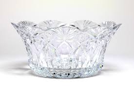 Lot A Cut Glass Punch Bowl With A
