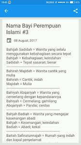 Rangkaian nama bayi perempuan islami 3 suku kata detiklife. Download Nama Bayi Perempuan Islami Artinya Apk Full Apksfull Com