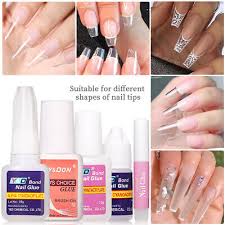 fast dry nail glue false nail tips gel