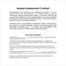 Sample Basic Contract Template 18 Free Sample Example Format