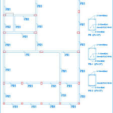 plinth beam plan of a multi y