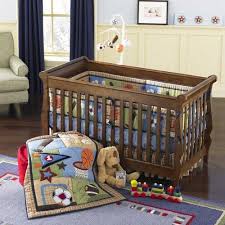baby boy 4pc nursery crib bedding set
