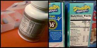 nutrition label vs supplement label
