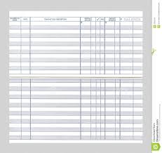 Blank Checkbook Register Stock Photo Image Of Register