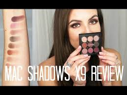 mac eyeshadows x9 review demo you