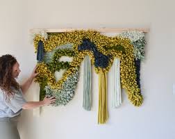 Weaving Modern Tapestry Wall Hanging