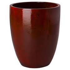 red extra large plant pots