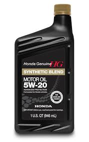 honda 5w 20 synthetic blend motor oil