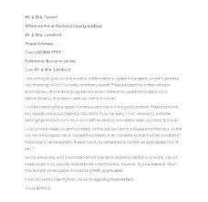 Landlord Rental Contract Template Notice Period Letter Templates