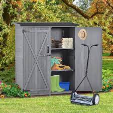 Wood Outdoor Storage Cabinet Shed