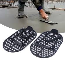concrete cement finishing shoe prevent