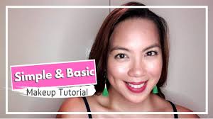 simple and basic makeup tutorial