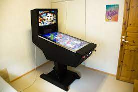 It's a ¾ scale cabinet with a 24 monitor for the playfield and 4 digital score displays in the backbox. My Modern Custom Vp Cabinet Build Virtual Pinball Cabinets Vpforums Org