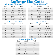 62 Expository Ruffwear Size Chart