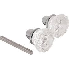 Mortise Style Fluted Glass Door Knobs